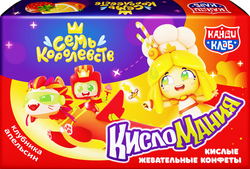 Конфеты жевательные КАНДИ КЛАБ Кисломания Дабл Фрукт со вкусом апельсина и клубники, 14г, картинка