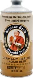 Пиво светлое BERLIN PRIEST White Beer нефильтрованный пастеризованный неосветленный 5%, 2л, изображение