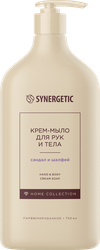 Крем-мыло SYNERGETIC Сандал, шалфей, 750мл, детальное фото