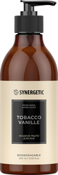 Мыло жидкое SYNERGETIC Табак, ваниль, 380мл, крупный план