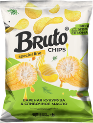 Чипсы картофельные BRUTO Вареная кукуруза со сливочным маслом, 100г, фото