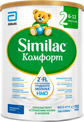 Изображение товара Смесь SIMILAC Комфорт 2, лечебно-профилактическая, с 6 месяцев, 750г