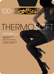 Колготки женские OMSA Termosoft 100 den nero 5, детальное фото