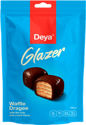 Драже вафельное DEYA глазированное с молочно-сливочным вкусом, 150г, вид