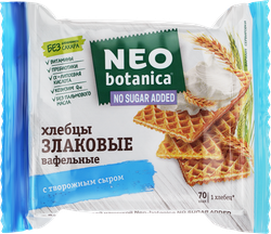 Хлебцы NEO-BOTANICA с творожным сыром, без сахара, 75г, фотография