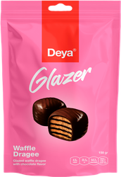 Драже вафельное DEYA глазированное с шоколадным вкусом, 150г, картинка