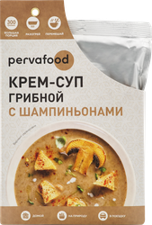 Крем-суп PERVAFOOD Грибной, с шампиньонами, 300г, детальное фото