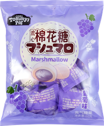 Маршмеллоу ТОММИ ПИГ с текучей начинкой, со вкусом винограда, 60г, крупный план