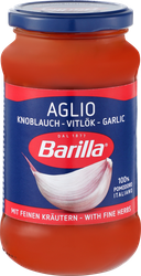 Соус томатный BARILLA С чесноком и травами, 400г, крупный план