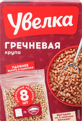 Крупа гречневая УВЕЛКА ядрица экстра, в пакетиках, 8х80г, фото