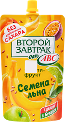 Десерт ВТОРОЙ ЗАВТРАК Мультифруктовый, с семенами льна, 200г, вид