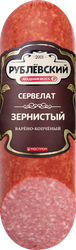 Колбаса варено-копченая РУБЛЁВСКИЙ Сервелат Зернистый, 300г, фото