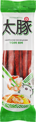 Колбаски сырокопченые ДЫМОВ со вкусом Том Ям, 70г, детальное фото