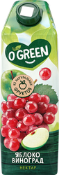 Нектар O'GREEN Яблоко, виноград, 1л, картинка