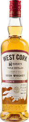 Виски WEST CORK Бурбон Каск Айриш Хэратс Ирландский купажированный 40%, 0.7л, вид