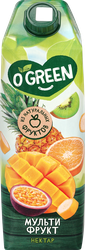 Нектар O'GREEN Мультифруктовый, 1л, фотография