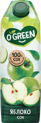 Сок O'GREEN Яблоко, 1л, вид