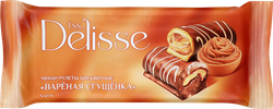 Мини-рулеты бисквитные DELISSE с начинкой вареная сгущенка, 175г, картинка