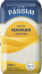 Крупа манная PASSIM Нежная марка М, 700г, детальное фото