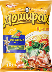 Лапша DOSHIRAK Квисти со вкусом бекона, 70г, фотография