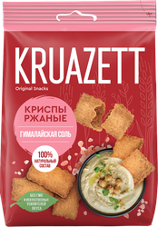 Сухарики-криспы ржаные KRUAZETT с гималайской солью, 70г, детальное фото