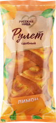 Рулет сдобный РУССКАЯ НИВА Лимон, 140г, картинка