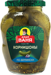 Корнишоны маринованные ДЯДЯ ВАНЯ По-берлински, 350г, картинка