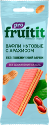 Вафли нутовые FRUIT IT PRO с арахисом, без сахара, 35г, фотография
