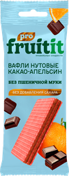 Вафли нутовые FRUIT IT PRO Какао–Апельсин, без сахара, 35г, изображение
