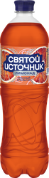 Лимонад СВЯТОЙ ИСТОЧНИК, красный апельсин, сильногазированный, 1л, изображение