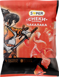 Снеки сырокопченые SUPER Чакалака, из курицы, 70г, вид