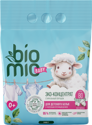Порошок для белья BIOMIO Baby Bio-Laundry Powder без запаха, 2,4кг, крупный план