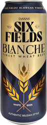 Напиток пивной SIX FIELDS Blanche Файнест Вит Бир пастеризованный нефильтрованный неосветленный 5,0%, 0.5л, детальное фото