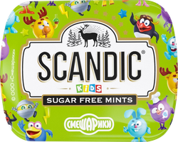 Конфеты SCANDIC со вкусом яблока, без сахара, 14г, детальное фото