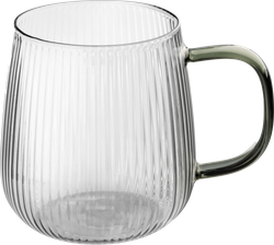 Кружка LEONORD Aroma, из боросиликатного рельефного стекла, 430мл, Арт. 106477, фотография