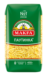 Макароны MAKFA Вермишель тонкая высший сорт, 450г, вид