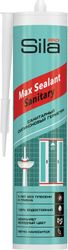 Герметик SILA PRO MAX SEALANT SANITARY силиконовый санитарный бесцветный 280 мл, детальное фото
