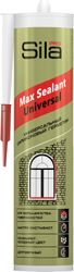 Герметик SILA PRO Max Sealant Universal силиконовый универсальный белый 280 мл, крупный план