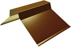 Конек с планкой Таврос коричневый 2000х150 мм, вид