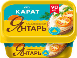Изображение товара Сыр плавленый КАРАТ Янтарь 45%, без змж, 400г