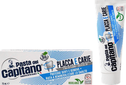 Зубная паста PASTA DEL CAPITANO Plaques&cavities Против налета и кариеса, 75мл, фото