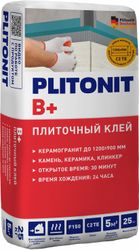 Плиточный клей цементный PLITONIT В+ морозостойкий, водостойкий 25 кг, крупный план
