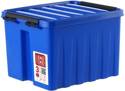 Контейнер для хранения с крышкой ROX-BOX полипропилен синий 140х170х210 мм 3,5 л, фотография