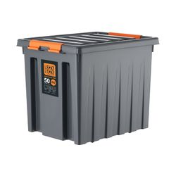 Ящик Roxor Consumer с крышкой особопрочный 50 серия Rox Box Pro, антрацитовый, вид
