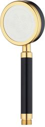 Лейка для душа однопозиционная ARGO GOLD, d 80 мм, черный/золото, картинка