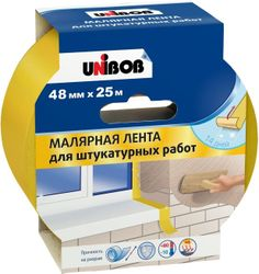 Лента малярная UNIBOB для штукатурных работ 48мм х 25м, картинка
