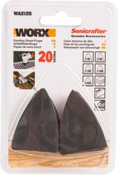 Шлифовальные листы узкие Worx WA2125 20шт, детальное фото