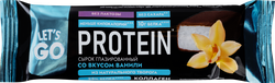 Сырок творожный глазированный LET'S GO Ваниль безлактозный с коллагеном 5%, без змж, 40г, фотография