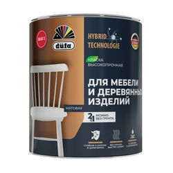 Dufa для мебели и деревянных изделий краска база 3 0,65л, изображение