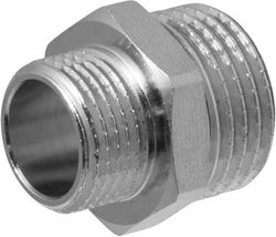 Ниппель-переходник MASTERPROF 1/2"х3/8", латунь, фото